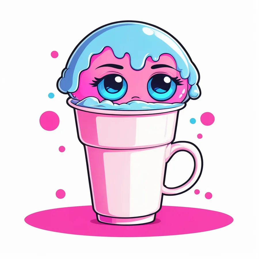 Sticker: running on fumes and caffeine, still showing up